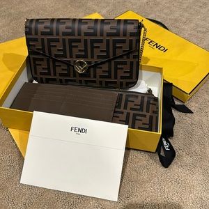 FENDI Wallet On Chain With Pouches. New with tags
